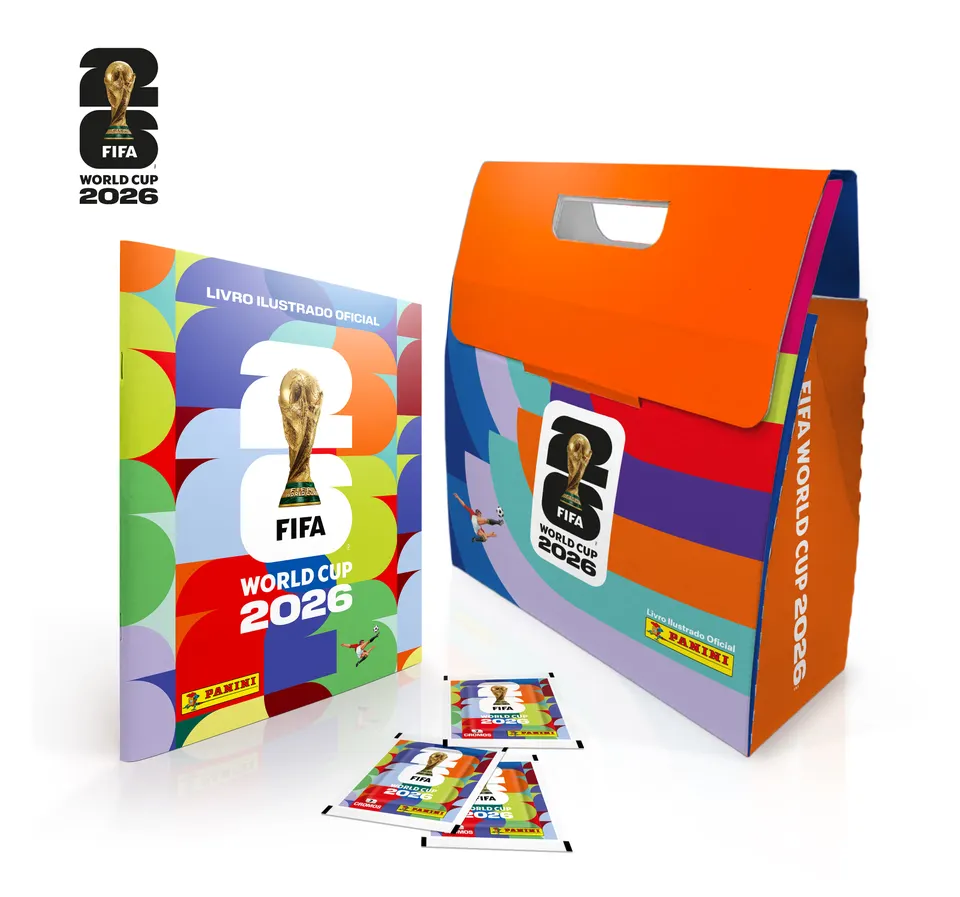 Box sacola com álbum e envelopes